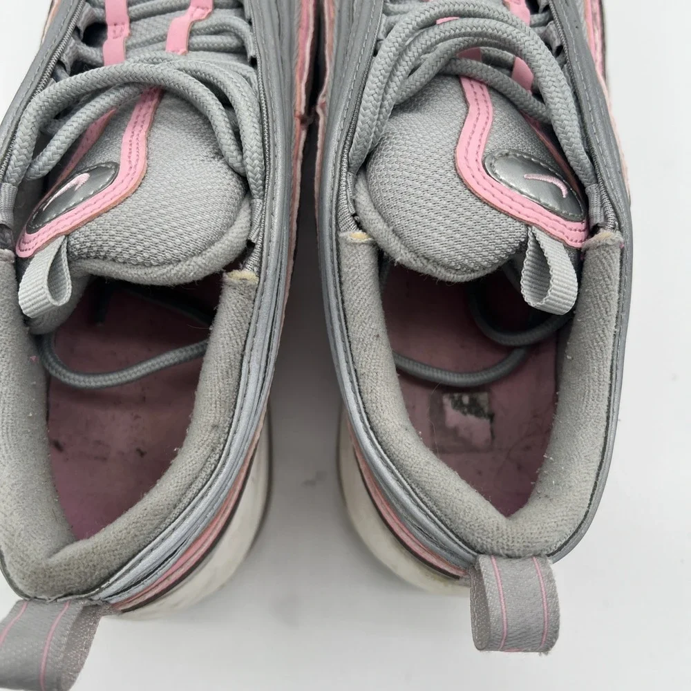 NIKE AIR MAX 97 (GS) METALLIC SILVER-PINK SZ 5Y- WOMENS‎ SZ 7 [921522-021]